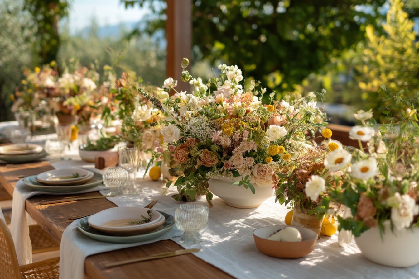 11 kreative Wege, wie deine Hochzeit im Sommer mit Tischdeko zum stilvollen Blickfang wird