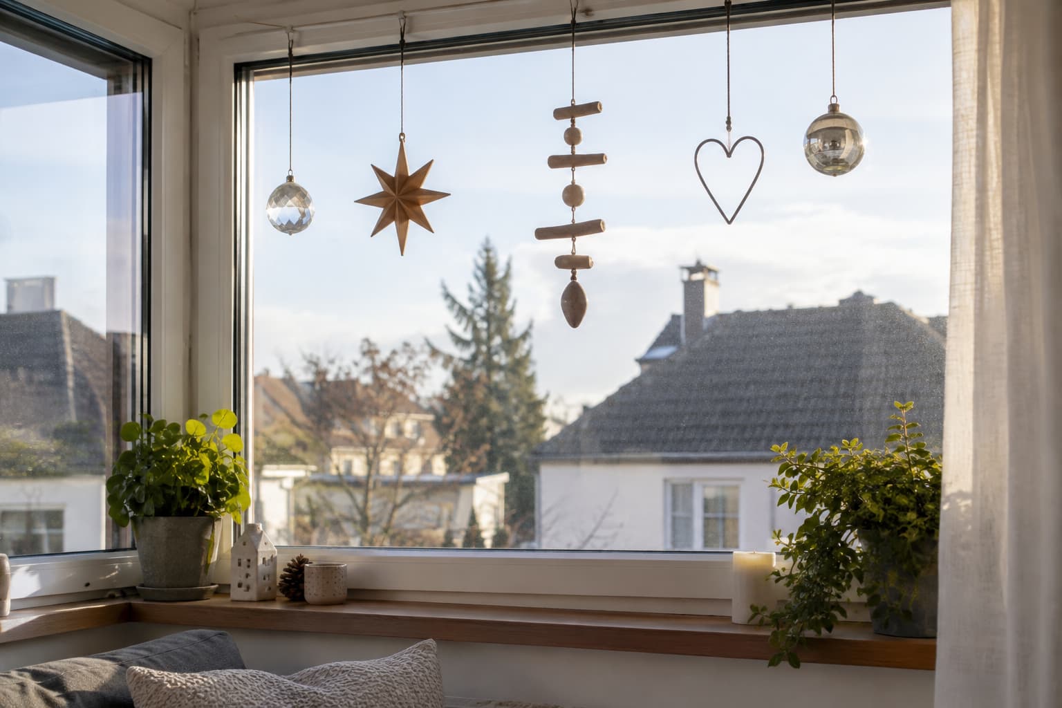 13 schlichte Ideen, wie du dein Fenster modern und hängend dekorierst