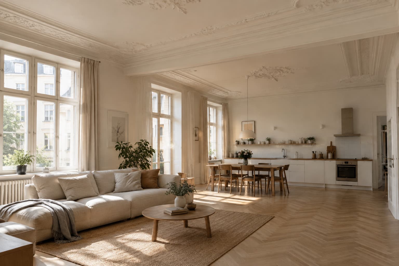 19 Wege, wie du skandinavisch in deinem Altbau wohnst