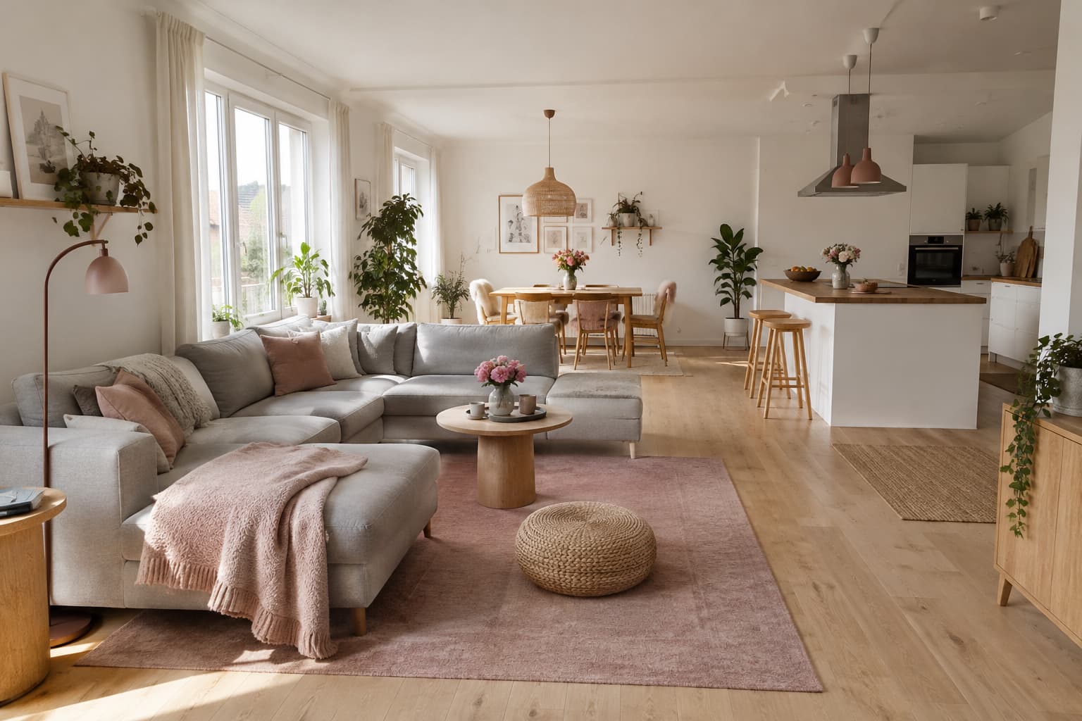 15 einfache Ideen, wie du skandinavisch mit Rosa wohnst