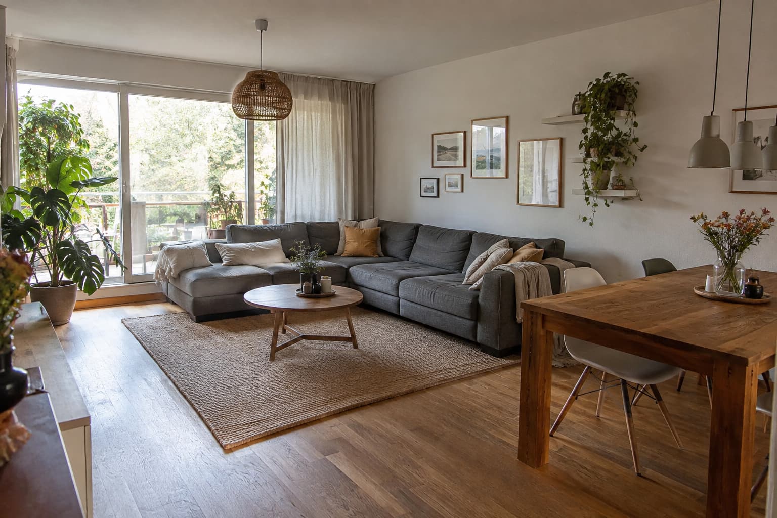 19 Wege, deine Wohnzimmer-Ideen in L-Form mit Ecksofa, Couchtisch und TV-Wand umzusetzen