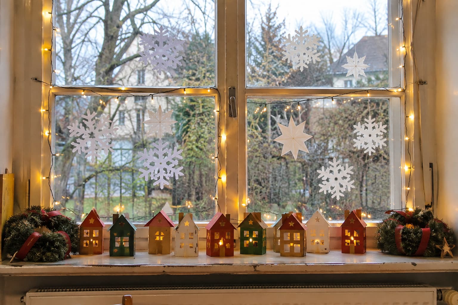 So gestaltest du deine Fensterdeko für den Advent im Kindergarten in 13 Schritten