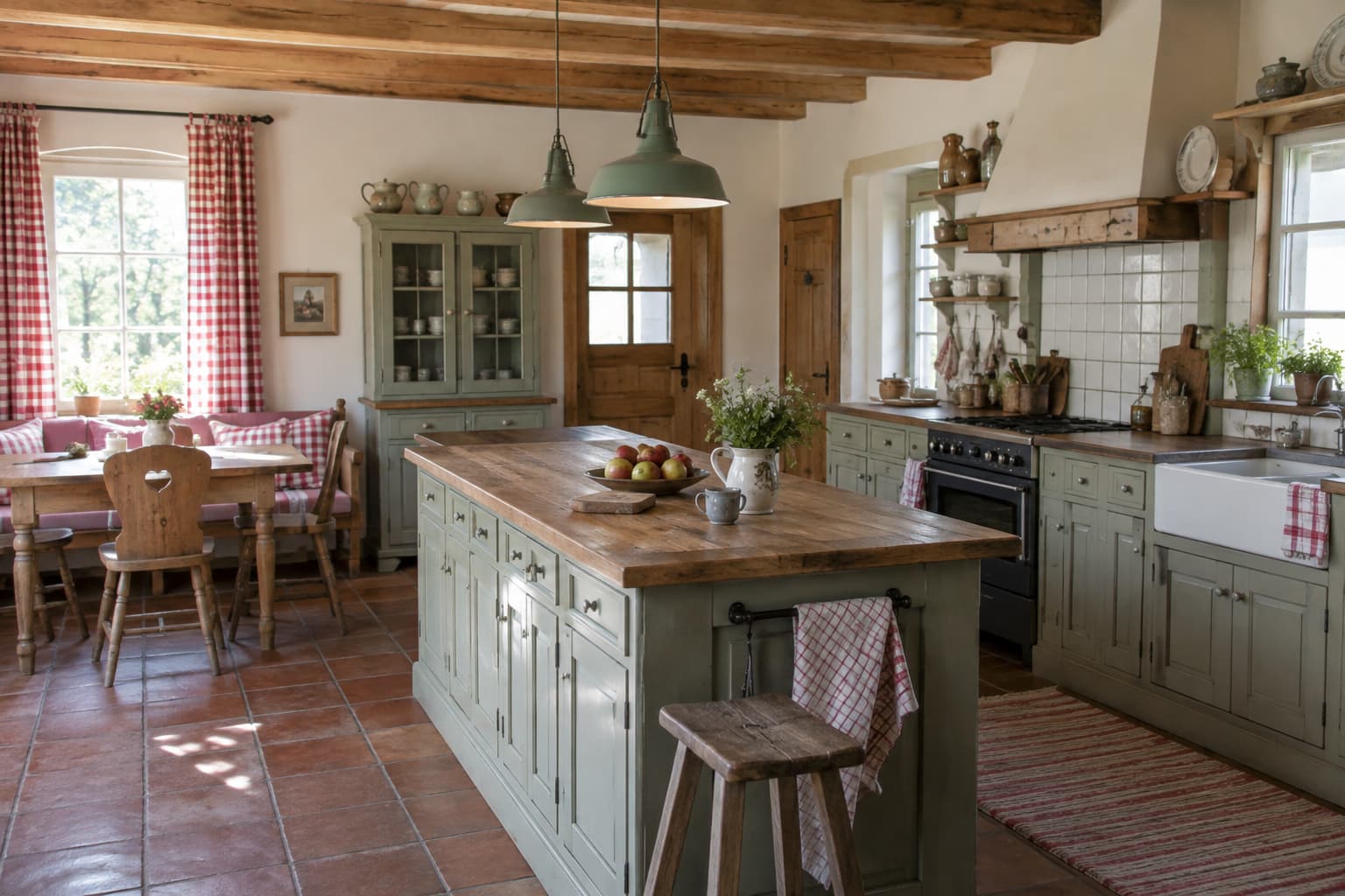 Küche im Landhausstil planen: Checkliste für Weiß, Creme und die richtige Form mit Insel