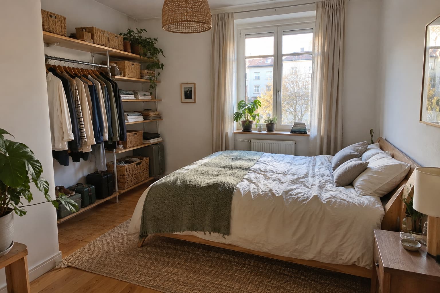 18 typische Fehler bei Schlafzimmer-Ideen ohne Schrank – und bessere Lösungen für deinen Stauraum