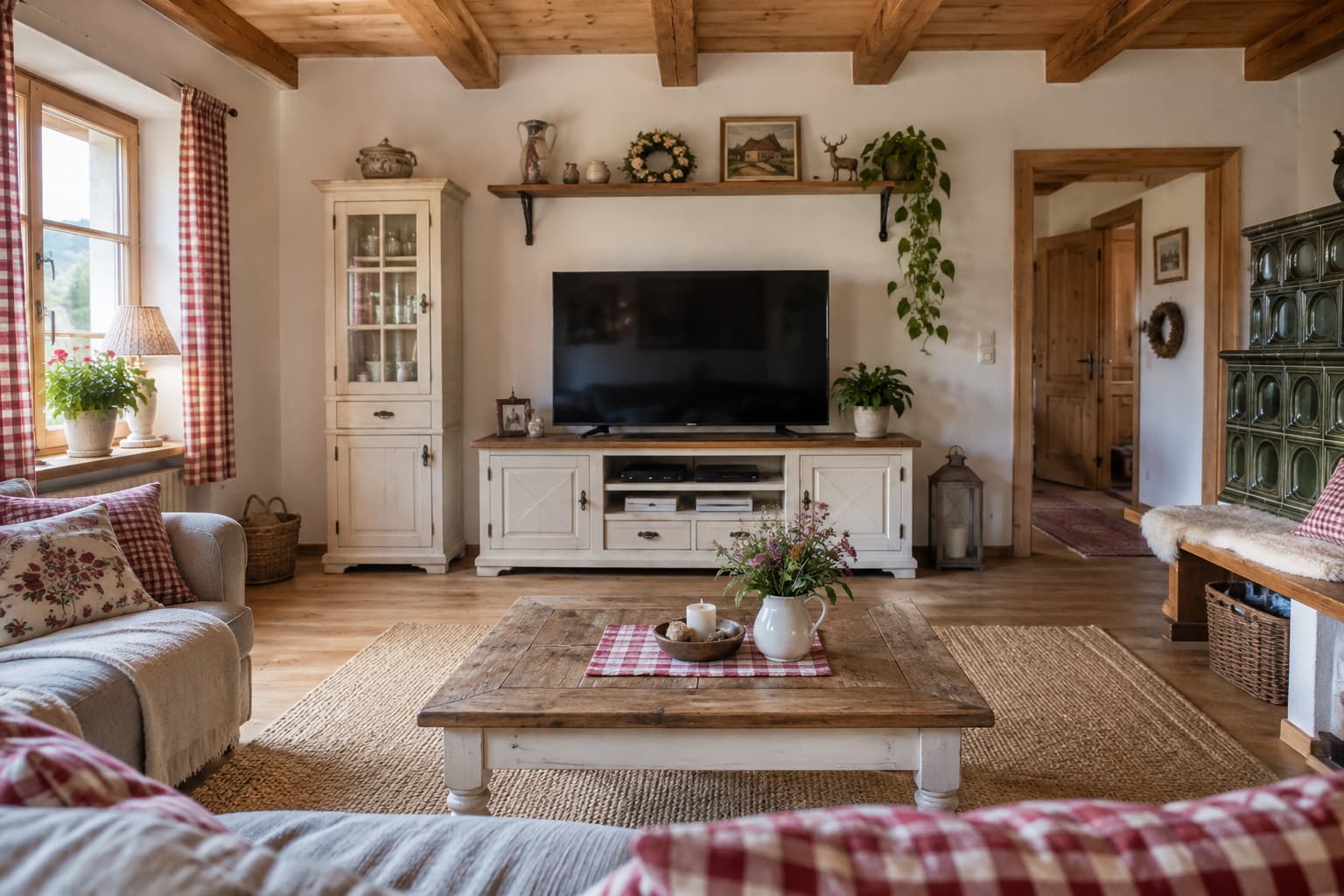 So gestaltest du deinen TV-Schrank im Landhausstil: 13 Ideen für dein Wohnzimmer